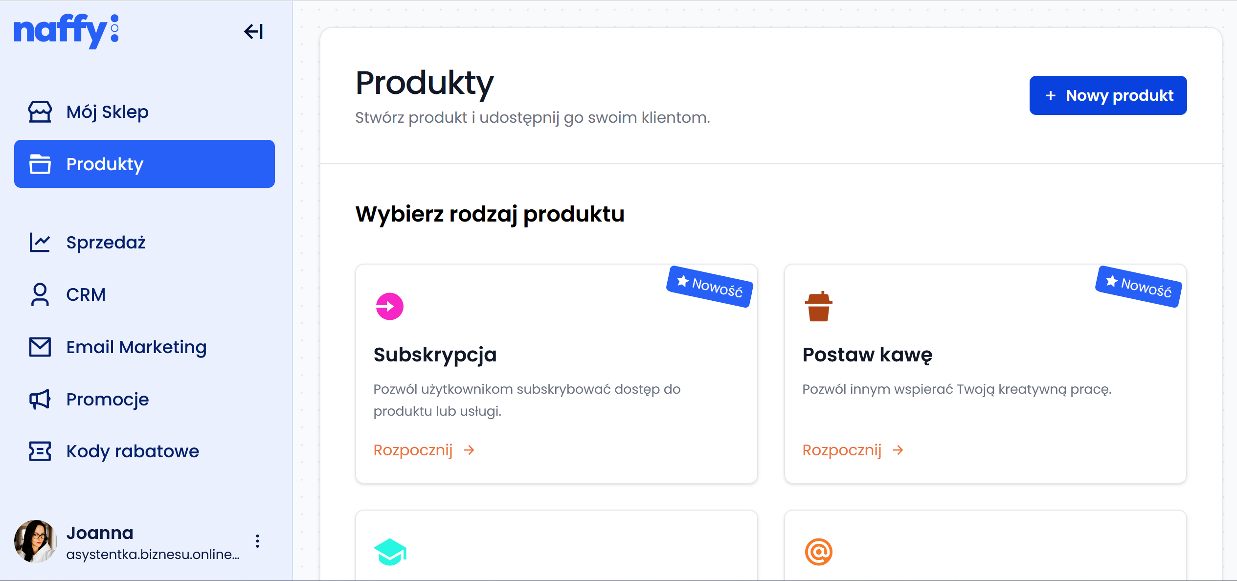 Jak stworzyć produkt cyfrowy w Naffy – automatyzacja sprzedaży