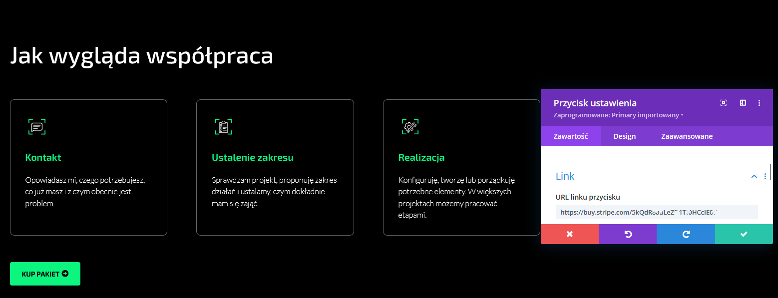 Dodanie Stripe do strony sprzedażowej